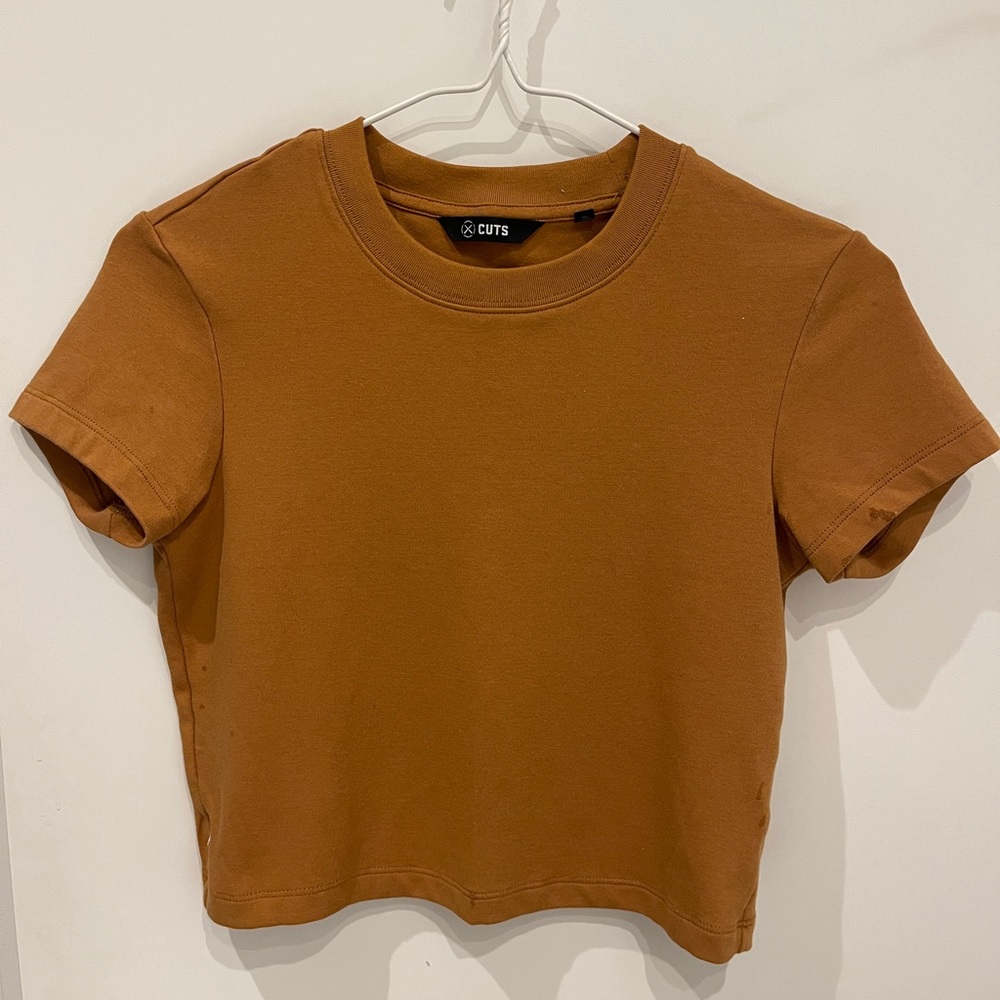 Cuts tomboy tee caramel orange/brown t-shirt